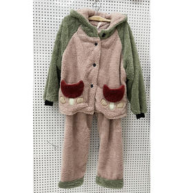 儿童冬季家居服套装加厚睡衣绒套【FB21761】