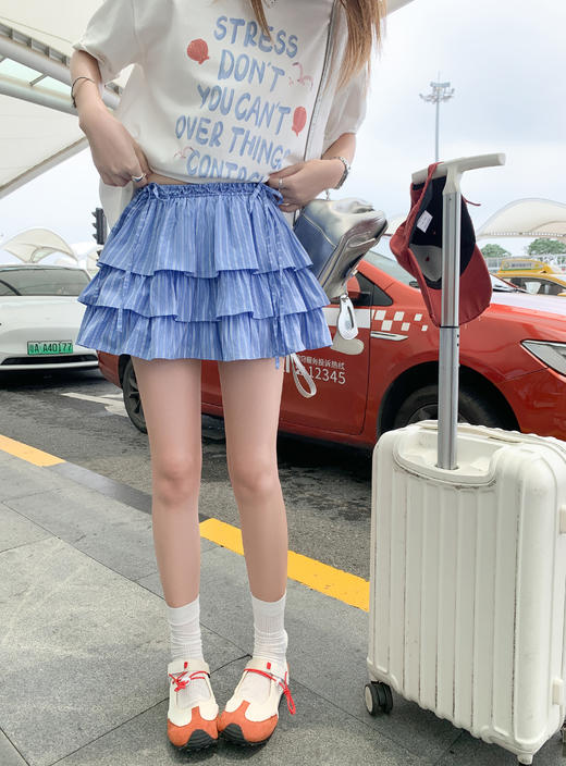 <曾小咸推荐>现货秒杀！卖完不补 ！微信打折价！字母印花短袖T 日常119.99/件 立减50 秒杀69.99/件 条纹蛋糕短裙 日常169.99/件 立减80 秒杀89.99/件！！ 商品图5