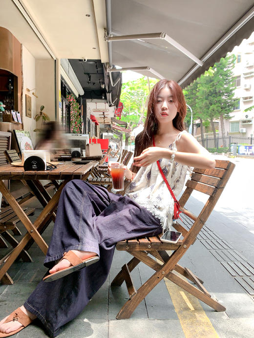 <曾小咸推荐>现货秒杀！卖完不补 ！微信打折价！双层花边拼接度假风吊带背心 日常159.99/件 立减70 秒杀89.99/件！！ 商品图7