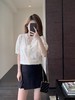 直发【2507】法式蕾丝小衫 v领纯棉刺绣短袖衬衫 商品缩略图0
