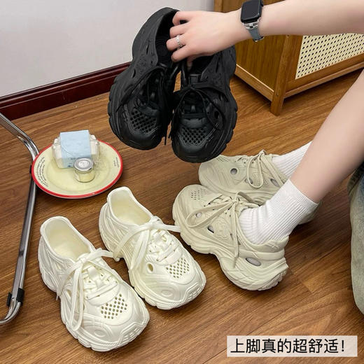 超软❗️ 实现“踩屎感”自由😂【HOHUOINIAN夏季新款厚底洞洞鞋】💰49.9秒杀！ 商品图0
