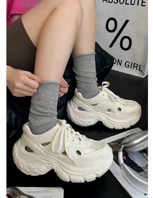 超软❗️ 实现“踩屎感”自由😂【HOHUOINIAN夏季新款厚底洞洞鞋】💰49.9秒杀！ 商品图11