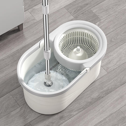 【甩水拖】美丽雅旋转拖把家用免手洗自动旋转甩水地拖懒人神器甩水拖把桶 商品图2