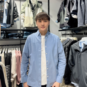 佐丹奴男装01042002纯棉口袋长袖衬衫01042002