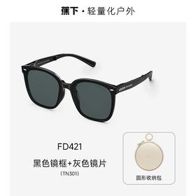 中国蕉下方圆大框折叠墨镜FD421