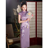 老上海复古中国风长款旗袍2025夏季新款改良新中式旗袍SYK296025 商品缩略图3