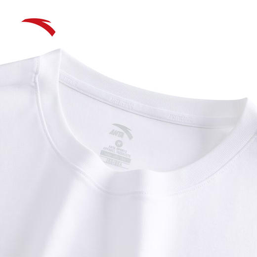 安踏针织短袖t恤女装夏季新款简约印花休闲运动上衣162538110 商品图2