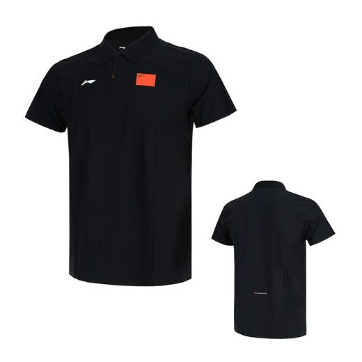 李宁 国旗荣耀系列 男款/女款 短袖POLO衫 深幽蓝 APLV437/APLV438 商品图3