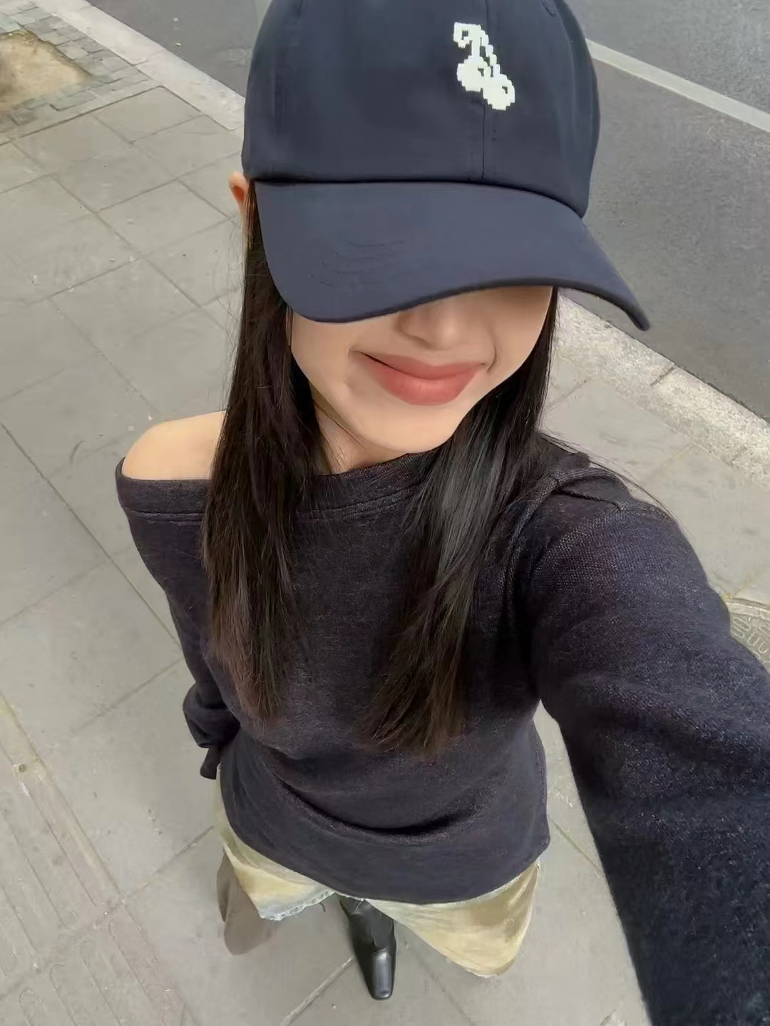 分镜头设计师品牌国内一线设计师品牌IMMI 藏青色樱桃防水棒球帽