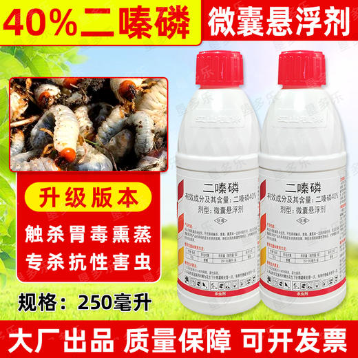 利宝生40%二嗪磷微囊悬浮剂专杀花生地下害虫蛴螬缓释熏蒸杀虫剂 商品图2