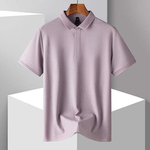 【100棉】罗蒙男士夏季薄款Polo衫休闲透气t恤男士polo衫通勤短袖t恤男士t恤 商品图1