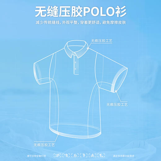 【高尔夫五号】丝倍酷全件无痕POLO衫255C0P927S[门店专款] 商品图3