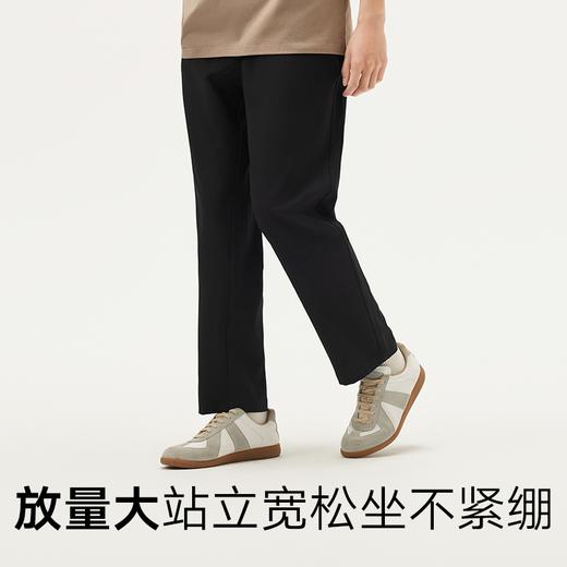 gxg.jeans男装 黑色简约通勤西裤宽松锥形休闲长裤男 25年夏热卖 商品图3