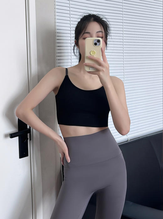 【贝拉自留款】U型美背 撞色肩带运动文胸 柔弹细腻 透气排汗 胶原蛋白美肤运动内衣 商品图8