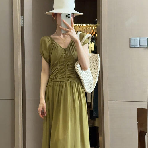 【不换不退】良木礼褶皱连衣裙（6109） 商品图0