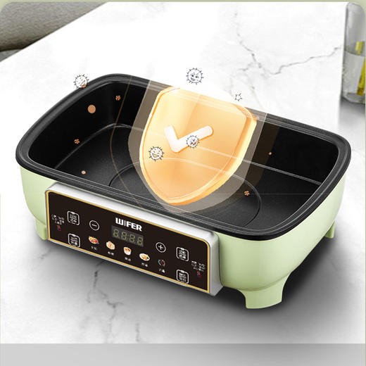 【多功能电蒸锅】家用三层48L电蒸笼 大容量一体可视透明蒸锅 上蒸下煮大口径满足家庭需求 商品图2