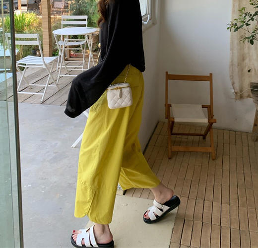 日单超薄酵棉花苞裤阔腿裤061807 商品图3