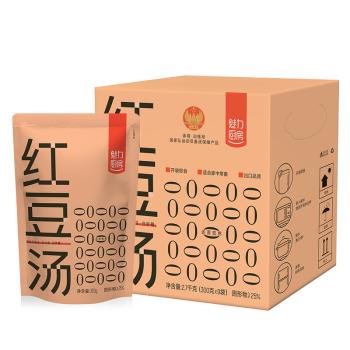 魅力厨房 红豆汤300g*9袋红小豆甜品即食免煮方便速食代餐充饥0脂配料干净 商品图1