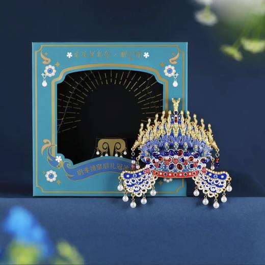 【定陵直发 官方正品】金属凤冠冰箱贴 御宝龙凤礼盒定陵博物馆文创 商品图3