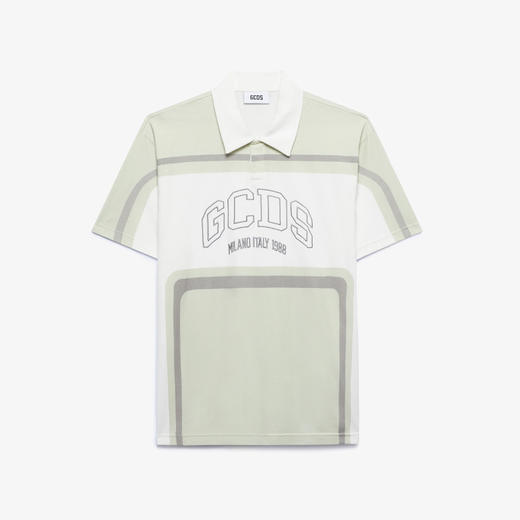 GCDS 男士字母徽标印花棉质圆领短袖T恤 浅绿色 B1CM2504JE9 82 商品图0