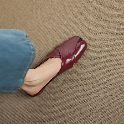 【预售5天】内增高3cm复古银色包头半拖鞋女夏外穿时尚一脚蹬厚底拖鞋子DQ&DQ1220 商品图1