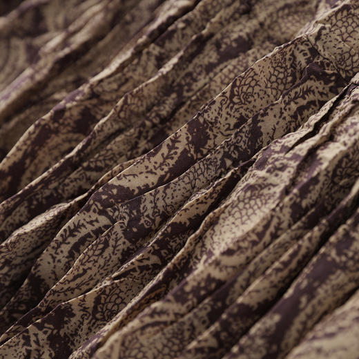 「高货wl」全新升级【铂金会员266/天猫359/差价93】(13124)洛诗琳法式复古印花半身裙2025夏新款褶皱度假风半裙女 商品图3