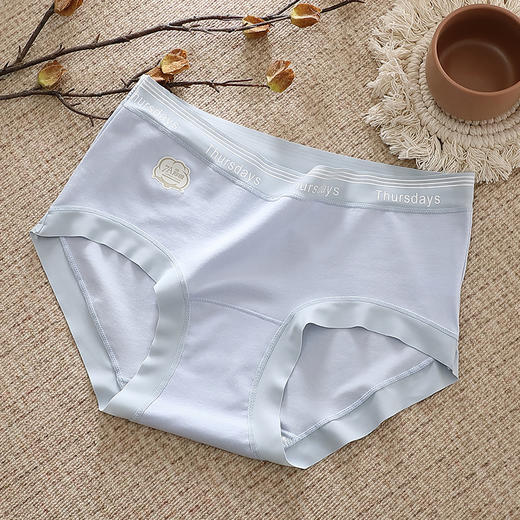 【7A抑菌纯棉裆部内裤】女抗菌中腰无痕全棉加长裆大码女士三角裤 商品图5