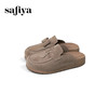 Safiya/索菲娅2025复古反绒外穿包头百搭厚底休闲懒人勃肯鞋SFD3110074 商品缩略图8