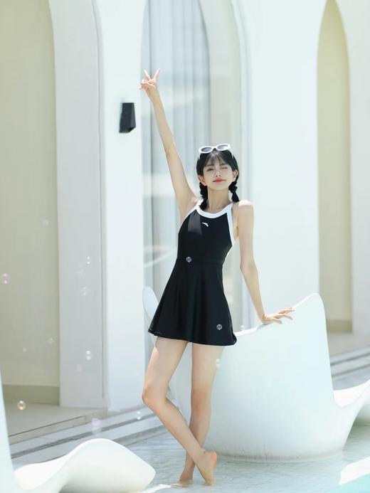安踏小A裙丨泳衣女款新款高腰显瘦泳装微胖遮肉连体女游泳衣1825332464R 商品图5