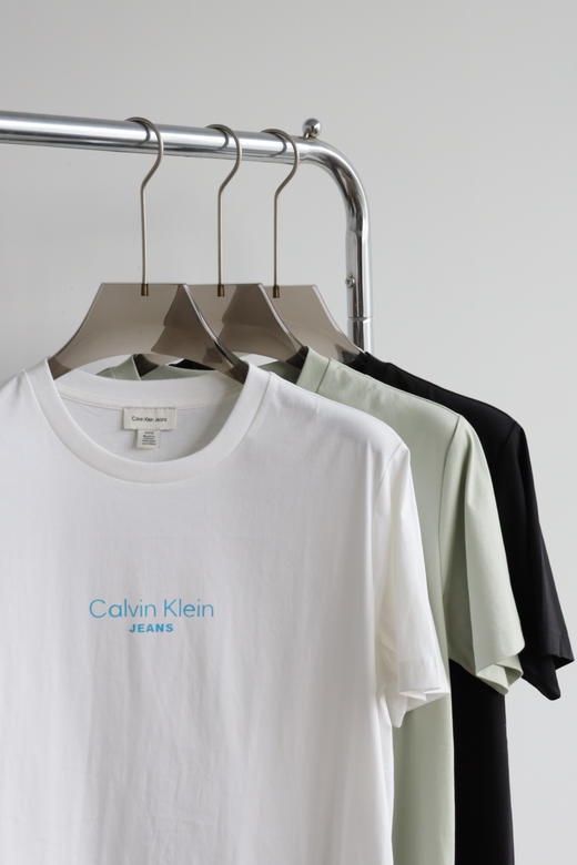 西K 丝光双面面料 压胶logo 圆领短袖T恤 TX546 商品图4