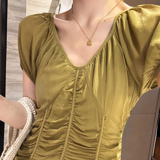 【不换不退】良木礼褶皱连衣裙（6109） 商品图4