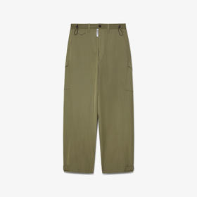 GCDS 男士字母徽标标签混纺棉质休闲裤 军绿色 B1CM2906TM2 88