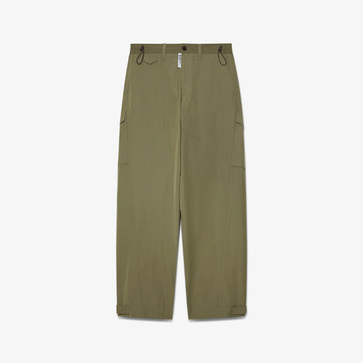 GCDS 男士字母徽标标签混纺棉质休闲裤 军绿色 B1CM2906TM2 88 商品图0