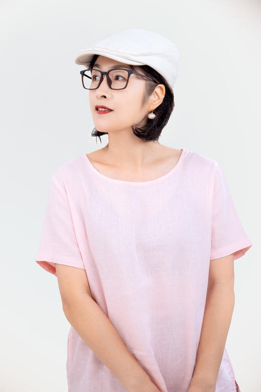 亚麻短袖上衣 商品图3