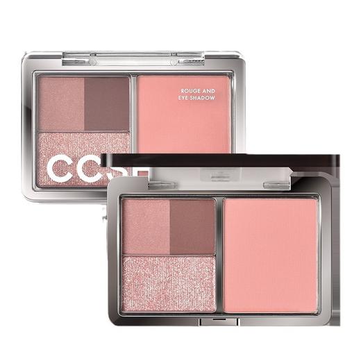 【多功能便携❗迷你眼颊综合盘】早八通勤一盘搞定，柚子小西四色眼影腮红，综合盘一体盘，多色学生便携盘多功能自然眼影L 商品图4