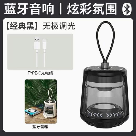 【新款蓝牙露营灯】户外小型便携露营照明 多功能防水可充电野营灯帐篷氛  商品图5