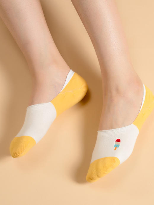 任选5双36.8元 足装秀女隐形袜夏季薄款棉袜浅口防滑吸汗女士船袜 商品图4