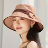 渔夫帽韩国拼色蝴蝶结透气防晒帽，减龄百搭户外大沿遮阳帽A14-1-3-M3427 商品缩略图1