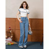 轩齐双扣天丝直筒牛仔裤，自带凉感透气不闷热，显高显腿长（下单3-5天内发货） 商品缩略图2