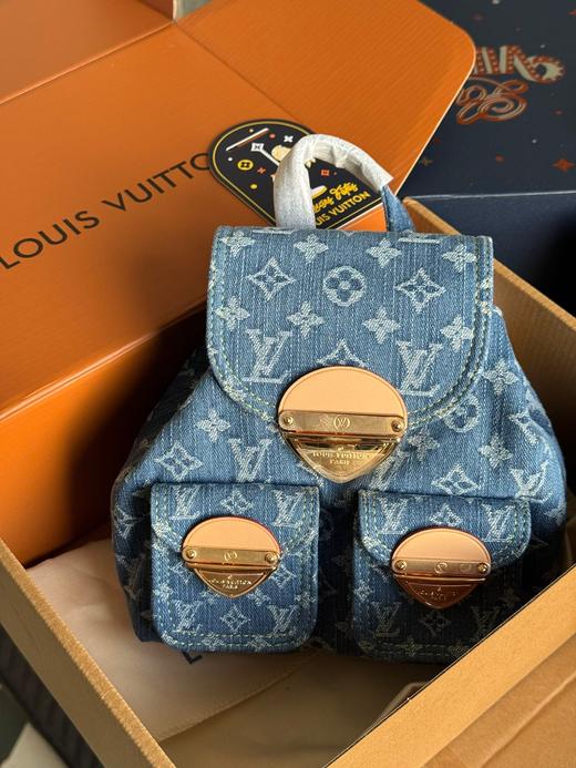 D061823松弛感十足百搭休闲双肩包丹宁牛仔双肩包 商品图8