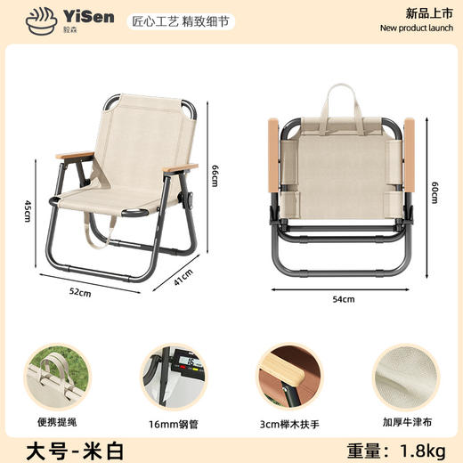 【户外折叠桌椅】折叠椅露营便携椅子 野餐沙滩超轻米特钓鱼沙滩椅  商品图5
