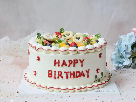 淡奶油系列 简约款波点红色线条 小红花造型-2 商品图0