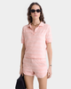 Sporty & Rich - Src Terry Polo - Pink Dolphin Striped - 女装 - Polo衫 - 粉色条纹 商品缩略图4