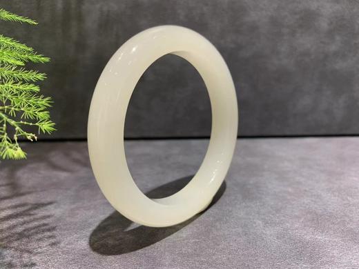 【御珠宫坊】羊脂白玉手镯54mm 商品图0