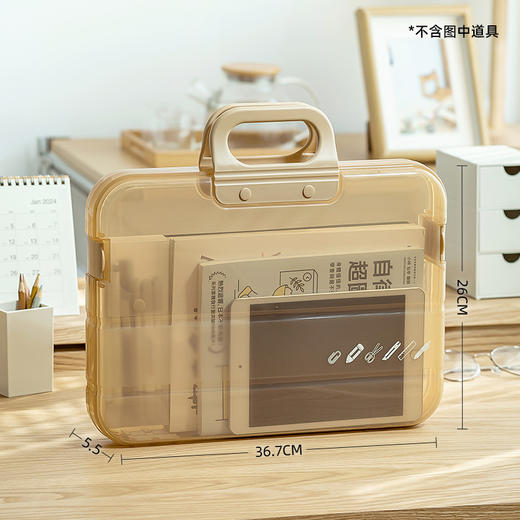 YOOE新升级【多用收纳神器🔥】奶油风手提文件袋，试卷资料轻松归类！A4大容量，风琴设计超能装✨办公学习必备！ 商品图8