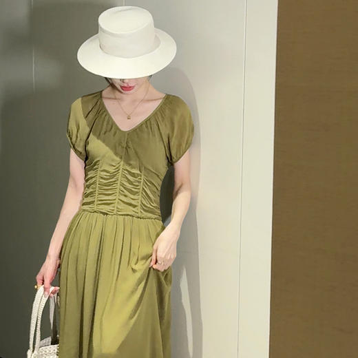 【不换不退】良木礼褶皱连衣裙（6109） 商品图1