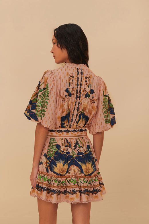 Farm Rio - Dream Garden Mini Dress - Pink - 女装 - 连身裙 - 粉色 商品图2