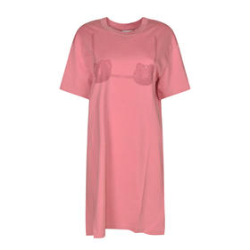 GCDS 女士 Hello Kitty 亮片徽标棉质迷你连衣裙 粉色 B1HW1001JH9 55