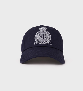 Sporty & Rich - Royal Club Hat - Dark Navy - 女装 - 帽子 - 蓝黑色
