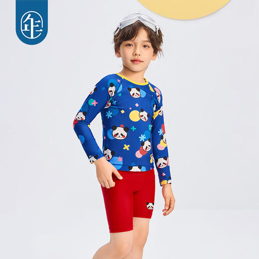 【年衣】童装分体泳衣25夏新款卡通男女童泳装长袖裤子盼达多多泳装 商品图4